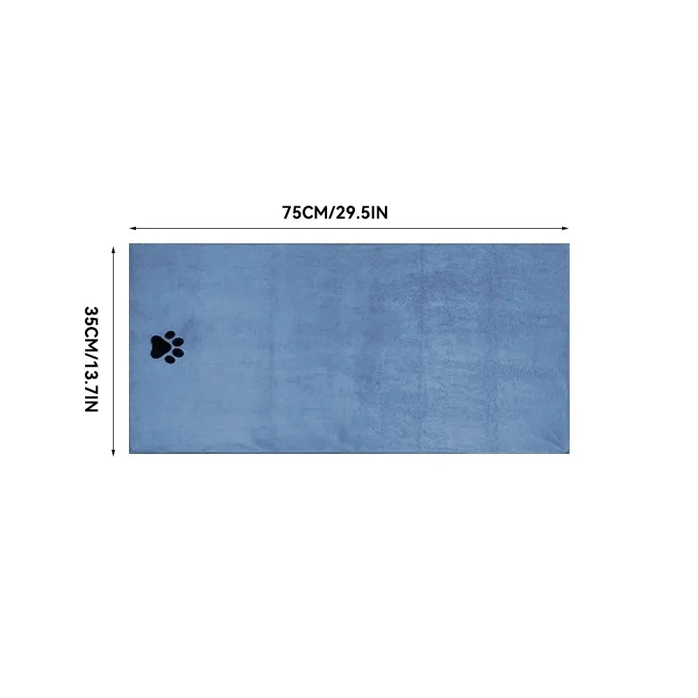 Microfiber Pet Bath Towel – Super Absorbent Dog & Cat Towel