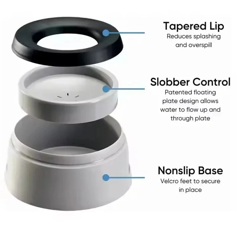 No-Spill Floating Dog Water Bowl – Portable Splash-Proof Pet Bowl