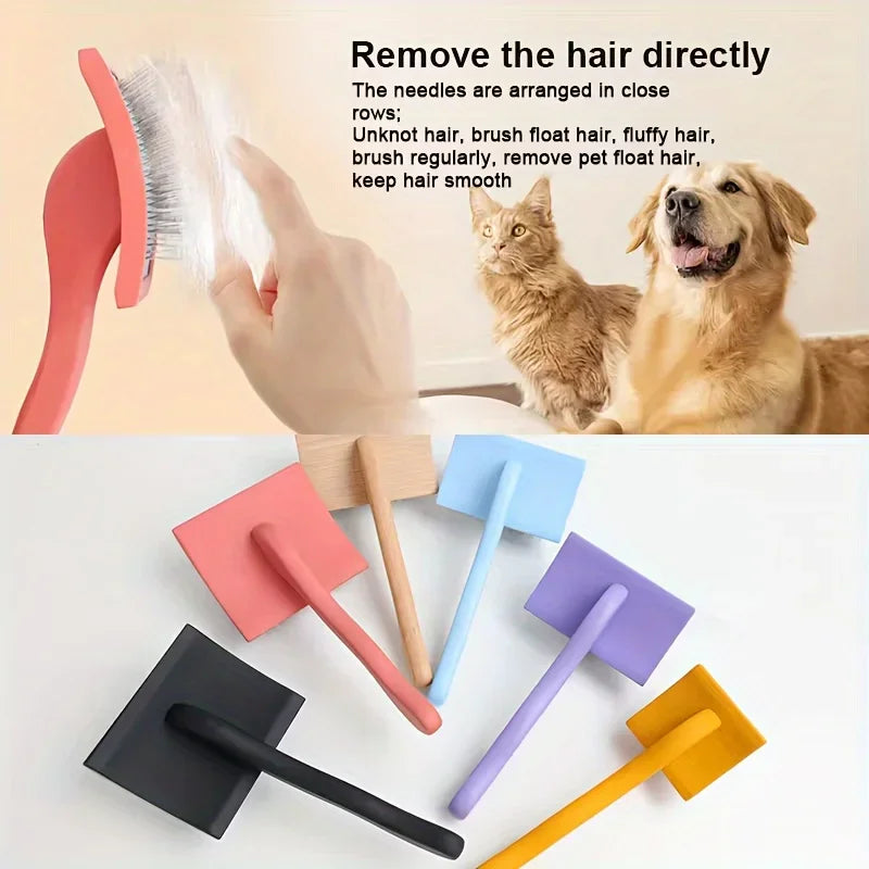 Extra Long Pin Slicker Brush – Doodle & Long Hair Dog Brush