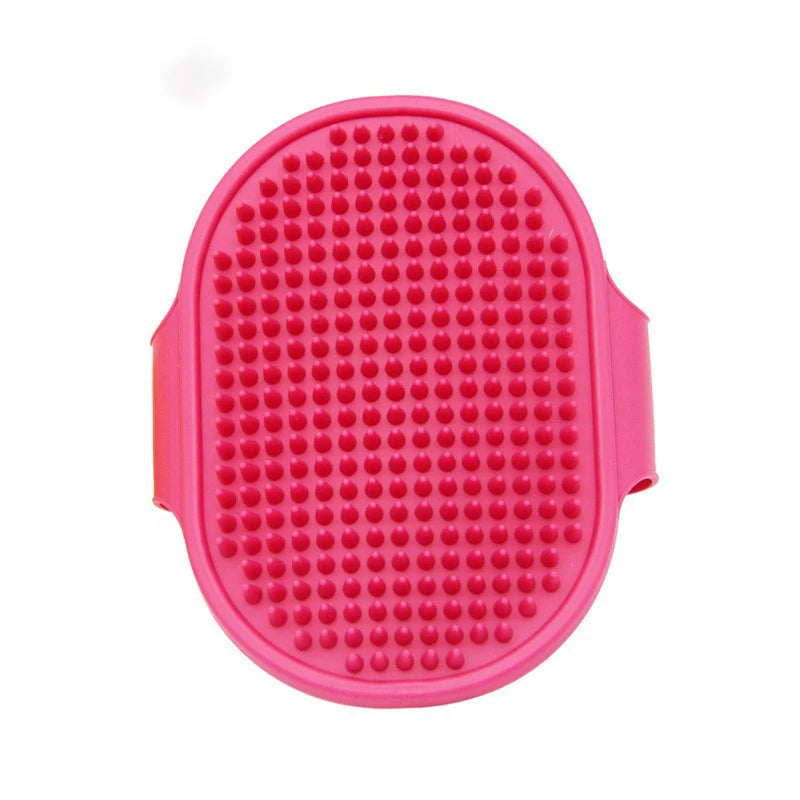 Silicone Dog Bath Brush – Soft Rubber Massage Comb for Pets