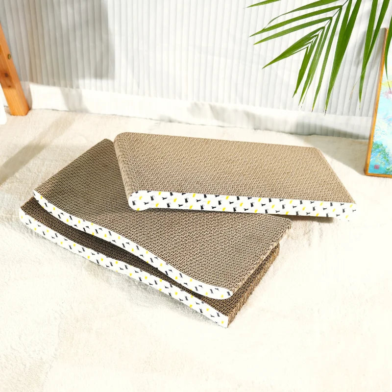 Cardboard Cat Scratcher Board – Corrugated Scratching Pad for Cats