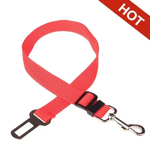 Adjustable Dog Car Seat Belt – Pet Vehicle Safety Lead Clip