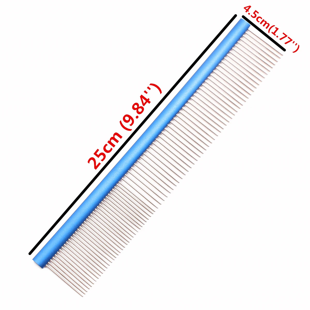 Aluminium Pet Grooming Comb – Professional Dog & Cat Detangler