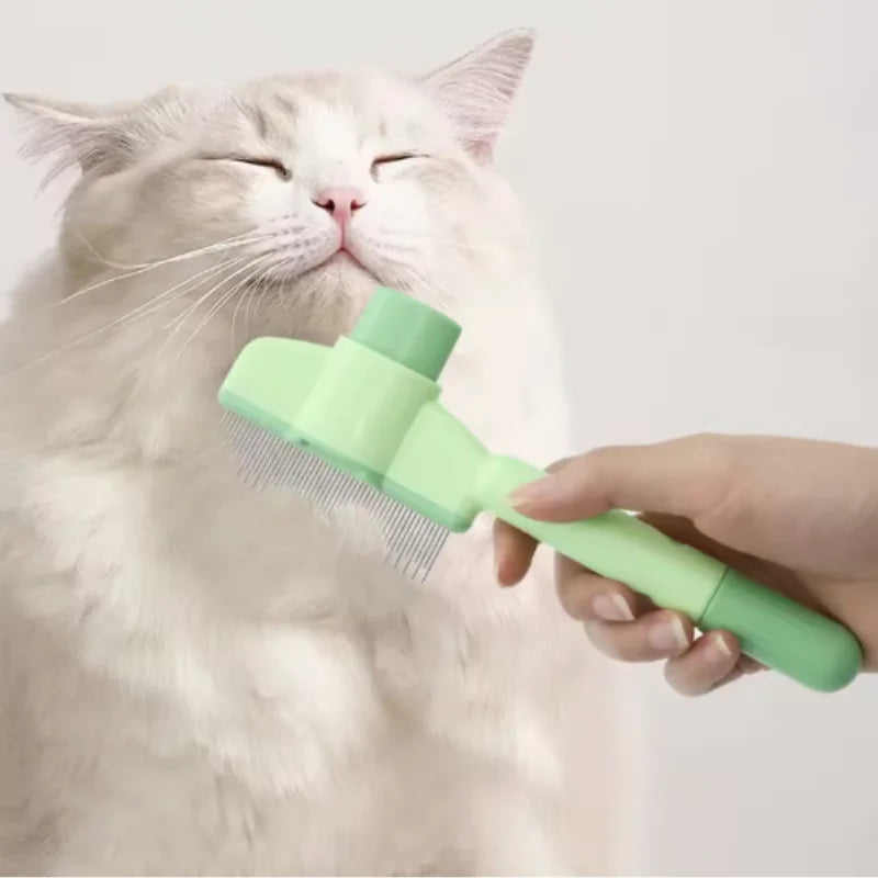 Self-Cleaning Dog Comb – One-Button Pet Hair Remover Brush