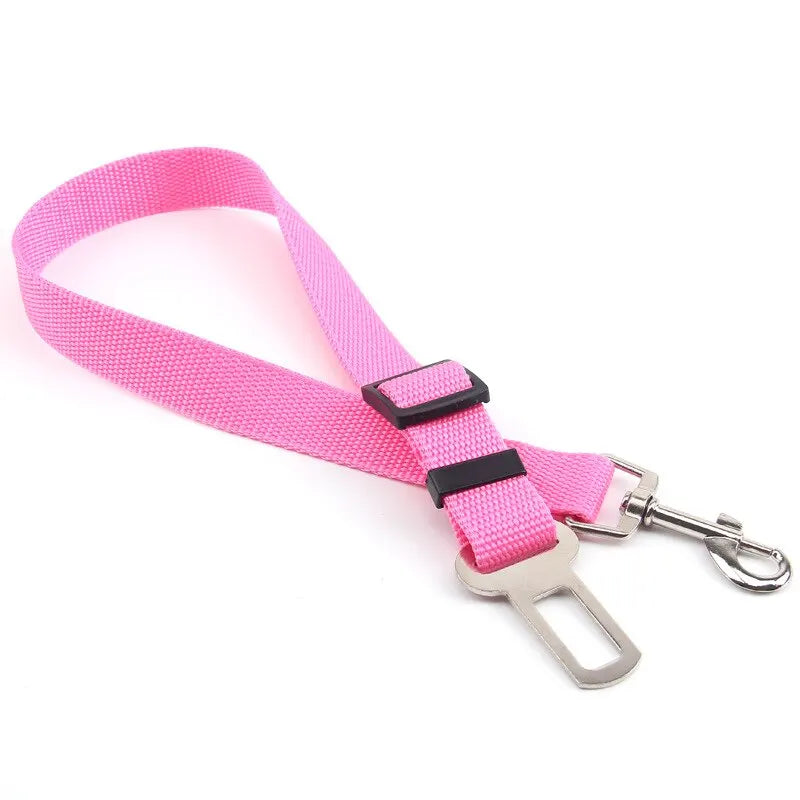 Dog Car Seat Belt – Adjustable Pet Travel Safety Harness Lead