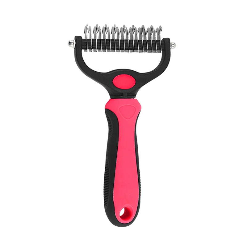 Pet Deshedding Brush – Dematting Knot Cutter Comb for Dogs & Cats