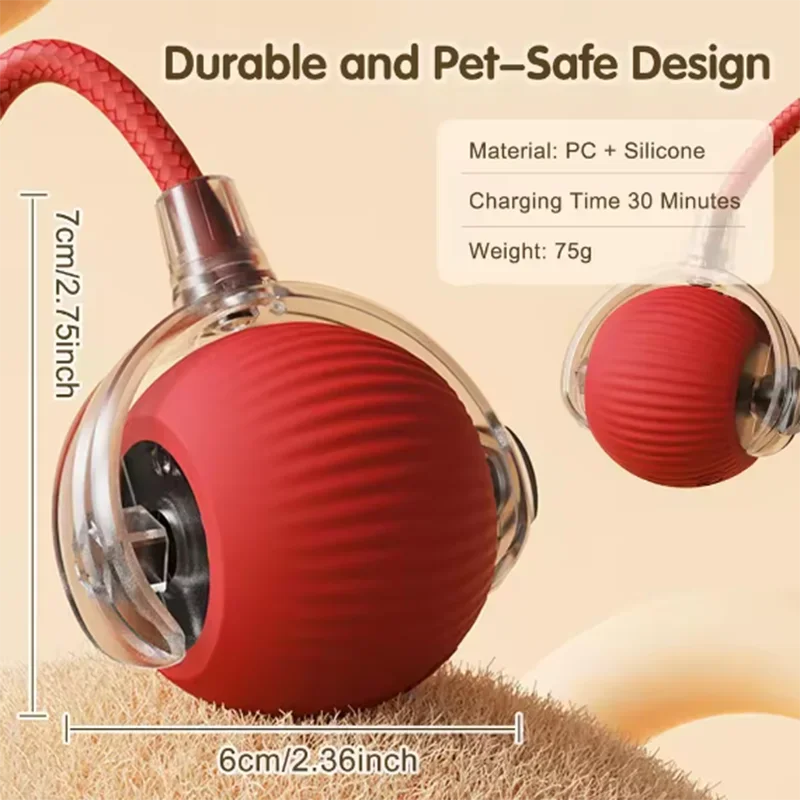 Interactive Rolling Cat Ball – Obstacle-Avoiding Pet Ball Toy