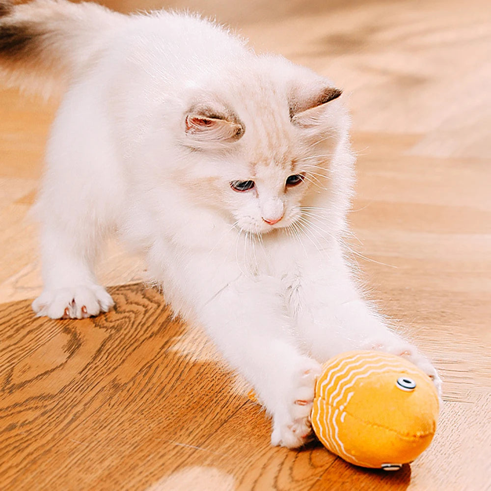 Catnip Fish Cat Toy – Sackcloth Kicker Fish Chew Toy