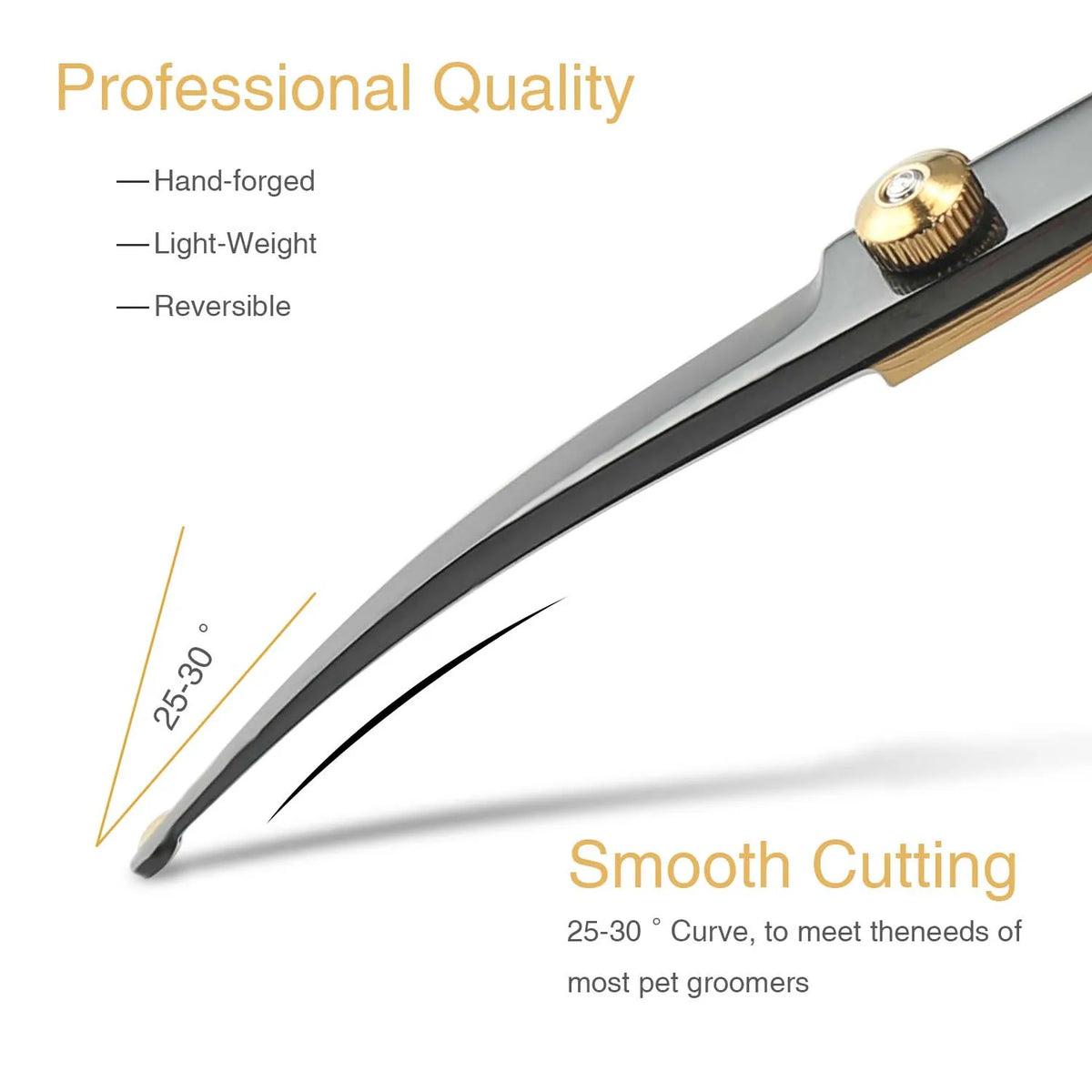 Professional Pet Grooming Scissors – Stainless Steel Dog Hair Shears