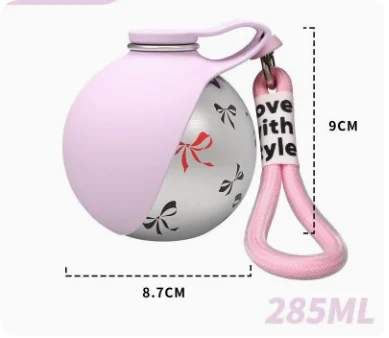 Stainless Steel Dog Water Bottle – Foldable Silicone Bowl for Walks
