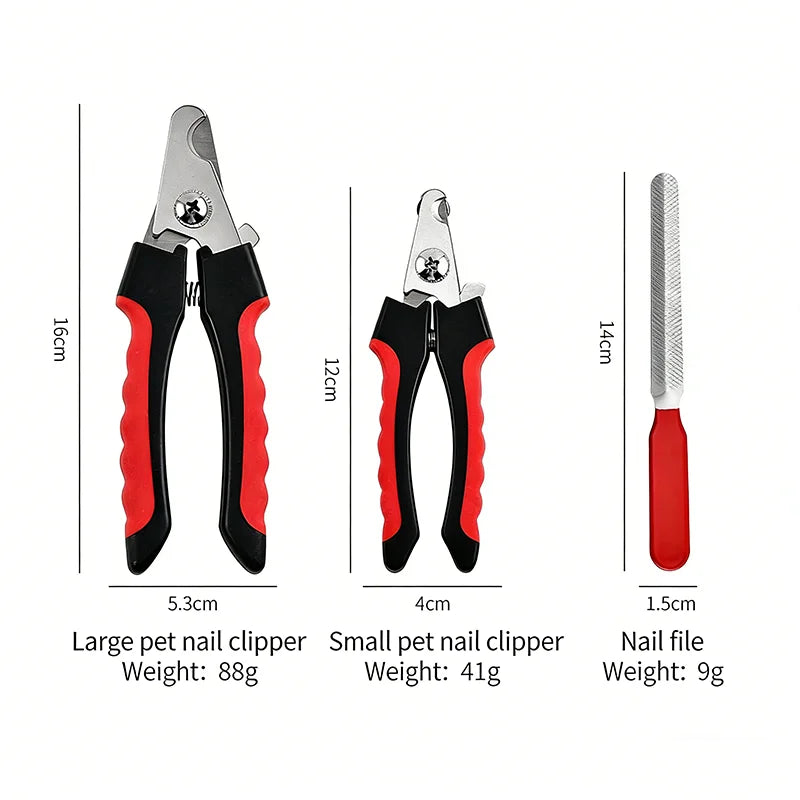 Stainless Steel Pet Nail Clippers – Dog & Cat Claw Trimmer