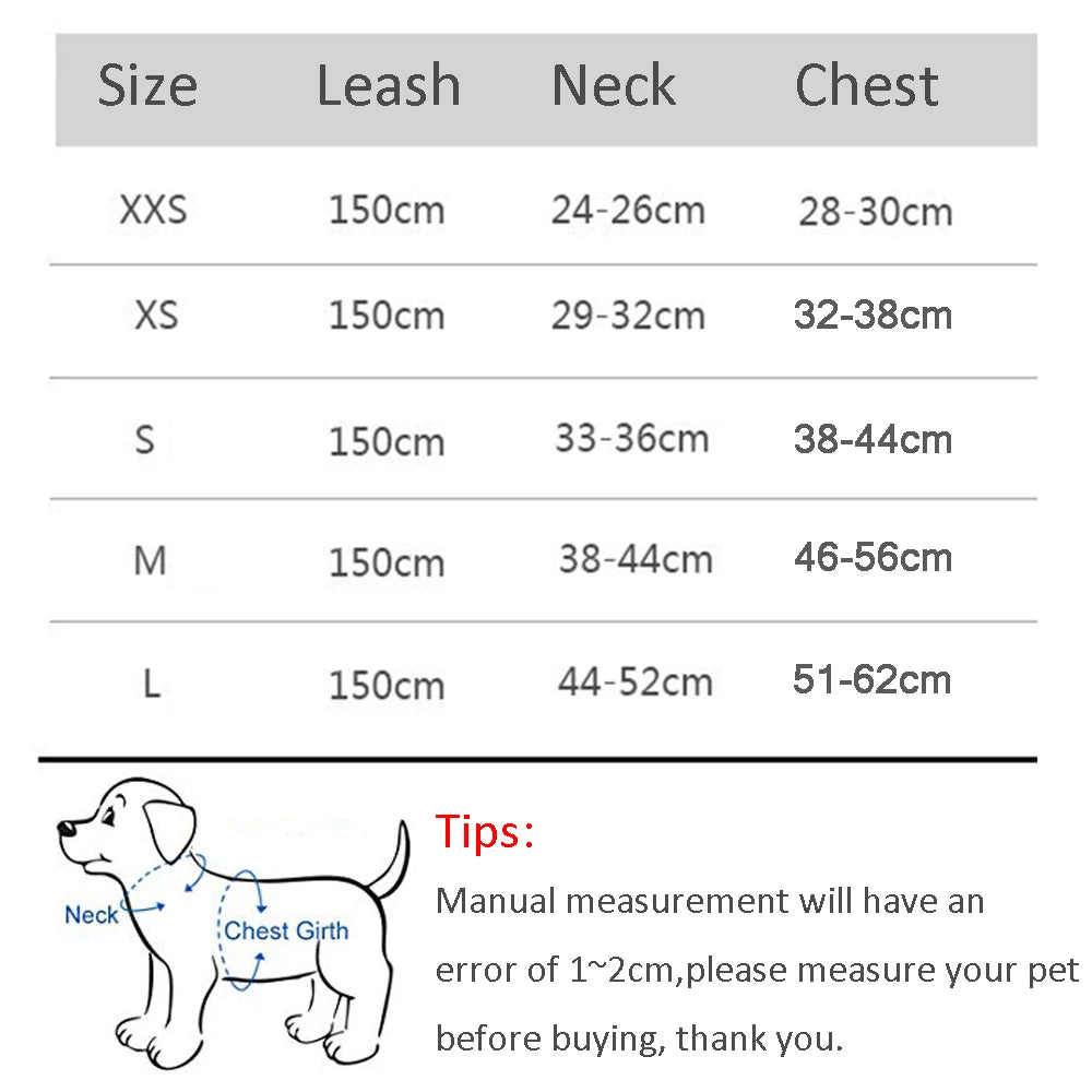 Puppy & Cat Vest Harness with Leash – Breathable Reflective Mesh