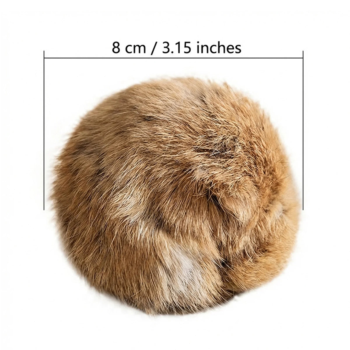 Rabbit Fur Catnip Balls 1–6 Pack – Plush Chase Ball Cat Toy 8cm