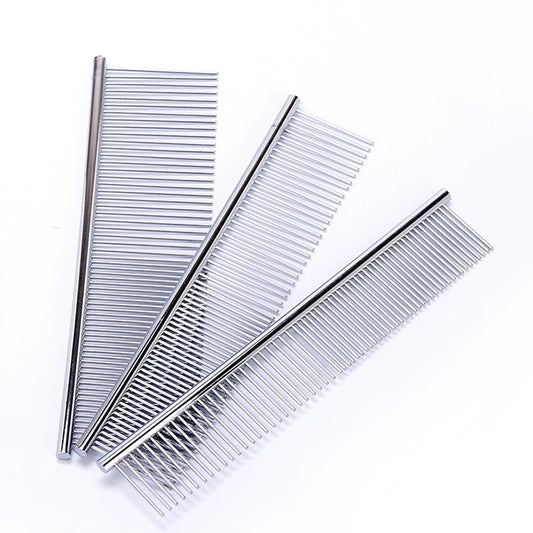 Pet Dematting Comb – Stainless Steel Undercoat Comb for Dogs & Cats