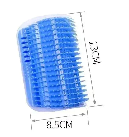 Wall Corner Cat Self Groomer – Massage Brush & Scratcher