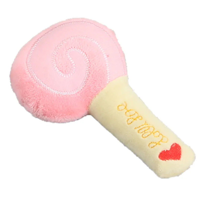 Squeaky Plush Food Dog Toys – Banana, Bone & Vegetable Chew Toys