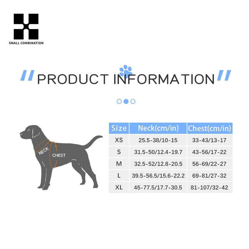 No-Pull Reflective Dog Harness – Adjustable Chest Harness All Sizes