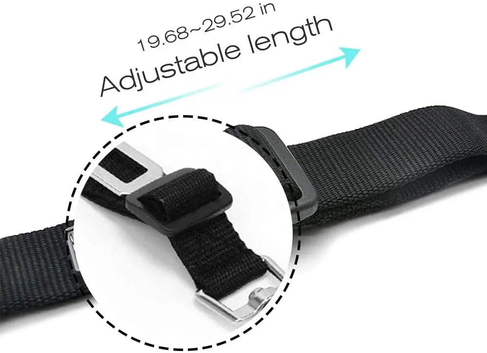 Adjustable Dog Car Seat Belt – Pet Vehicle Safety Lead Clip