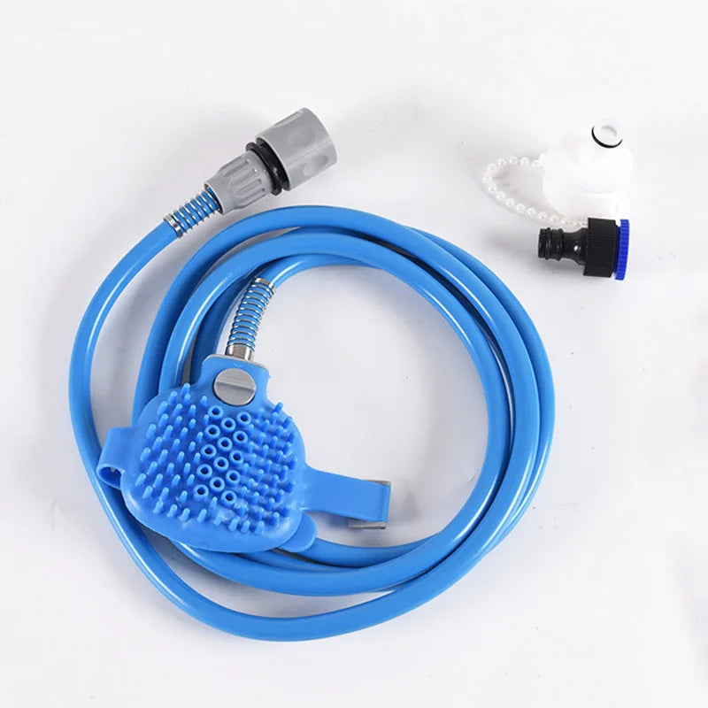 2-in-1 Pet Shower Brush Sprayer – Dog & Cat Bathing Massage Comb