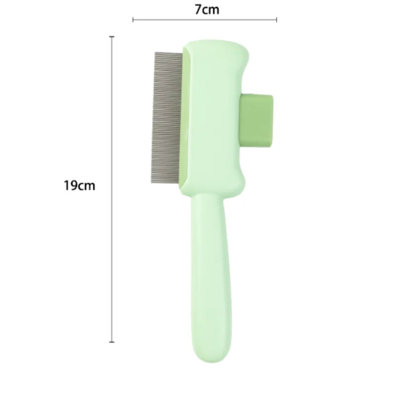 Self-Cleaning Dog Comb – One-Button Pet Hair Remover Brush