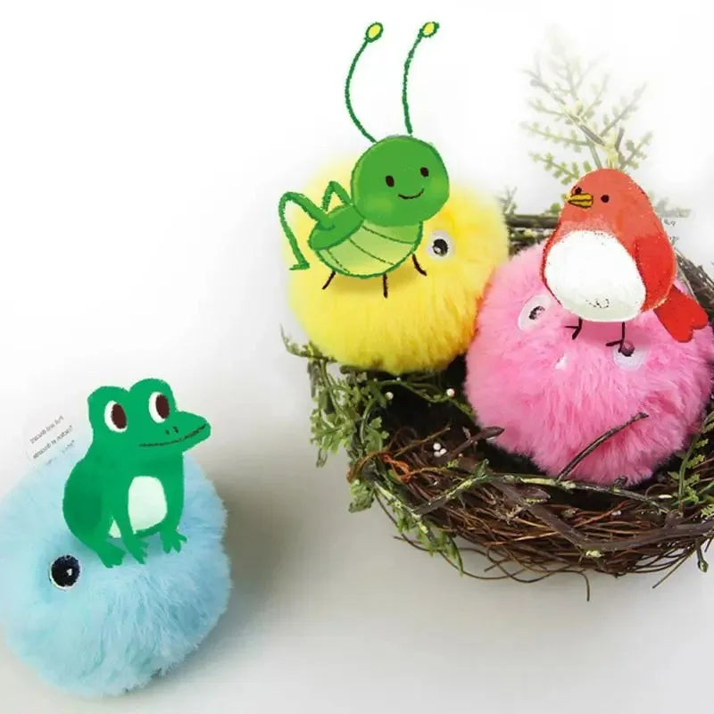 Chirping Cat Toy Balls – Bird & Cricket Sound Interactive Cat Toys