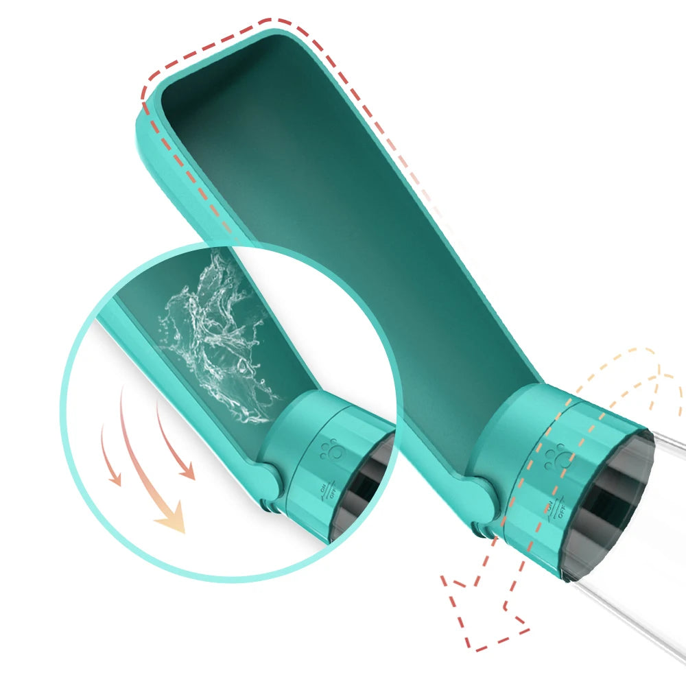 Portable Dog Water Bottle – Foldable Travel Water Dispenser for Dogs