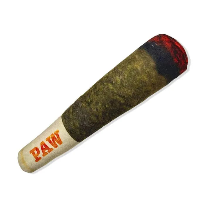 Squeaky Plush Cigar Dog Toy – Funny Chew Toy for Small/Medium Dogs