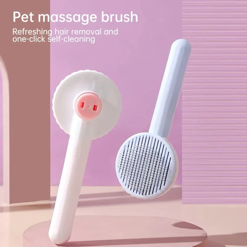 Stainless Steel Pet Comb – Long Hair Dog & Cat Grooming Comb