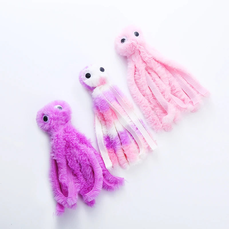 Plush Octopus Cat Toy – Soft Interactive Chew Toy