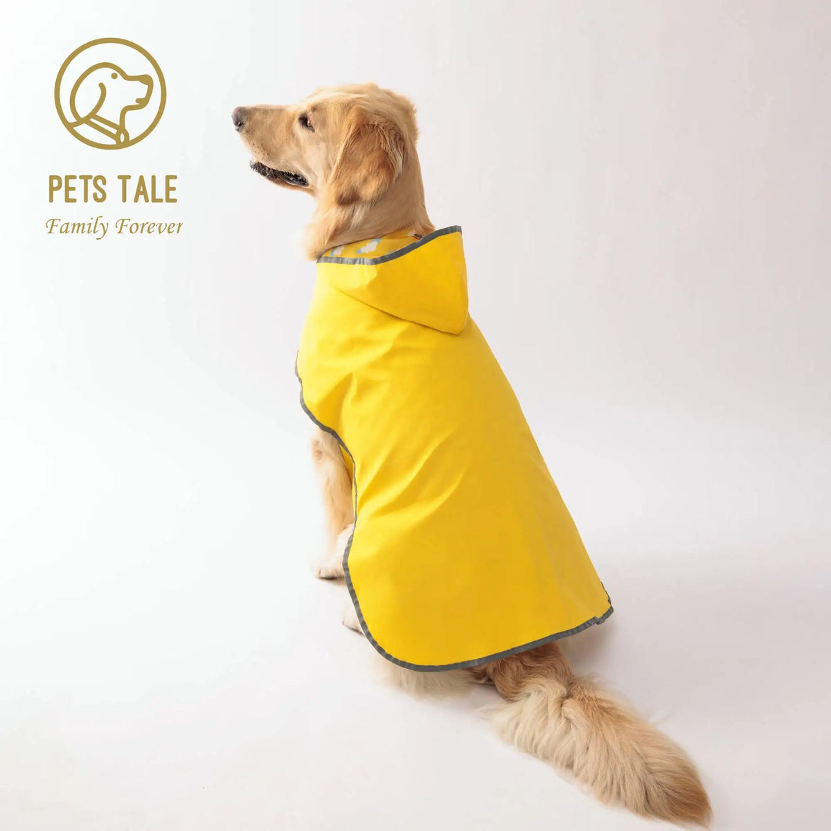 Yellow Dog Raincoat – Double-Layer Waterproof Pet Rain Jacket