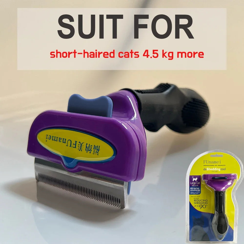 Pet Grooming Brush for Dogs & Cats – Hair Removal Massage Comb