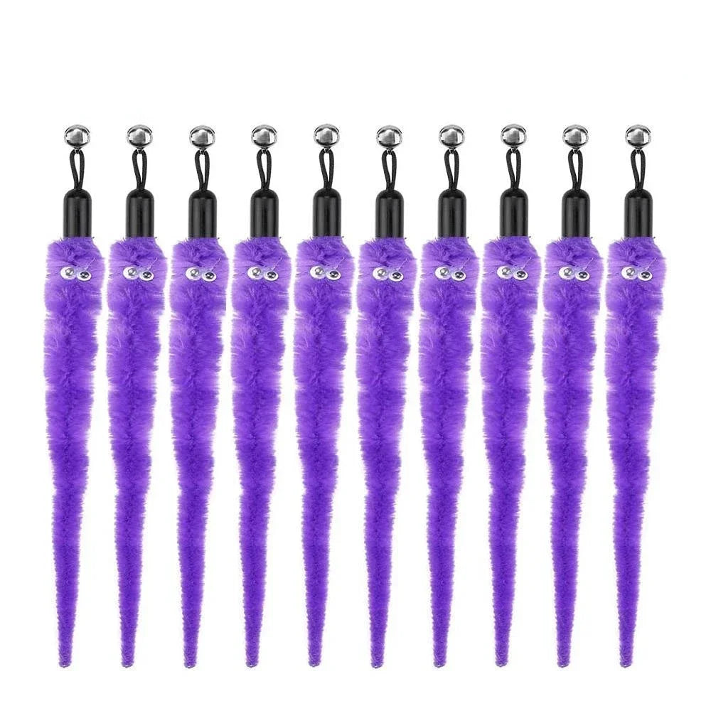 Cat Feather Toy Refills – Replacement Bird, Worm & Ball Teaser Heads