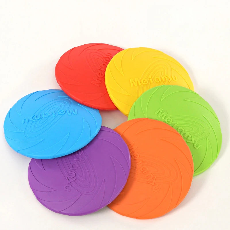 Silicone Dog Flying Disc – Chew-Resistant Fetch Frisbee Toy