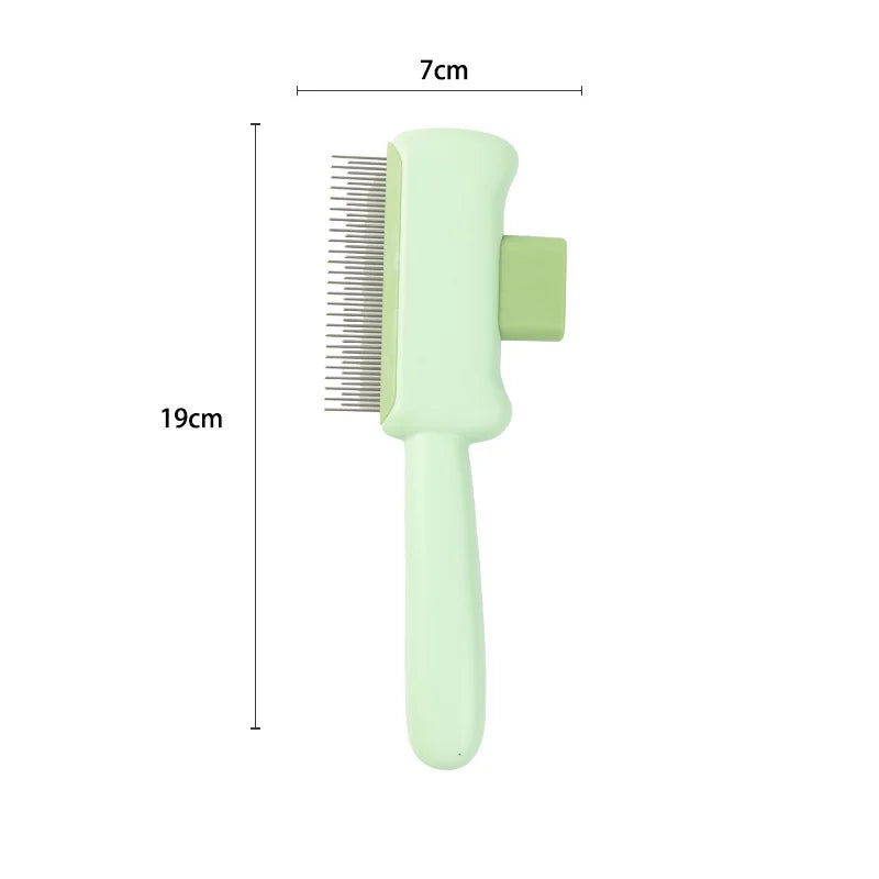 Self-Cleaning Dog Comb – One-Button Pet Hair Remover Brush