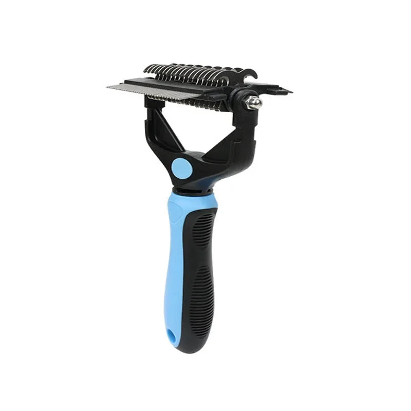 3-in-1 Pet Deshedding Brush – Knot Cutter Dematting Comb