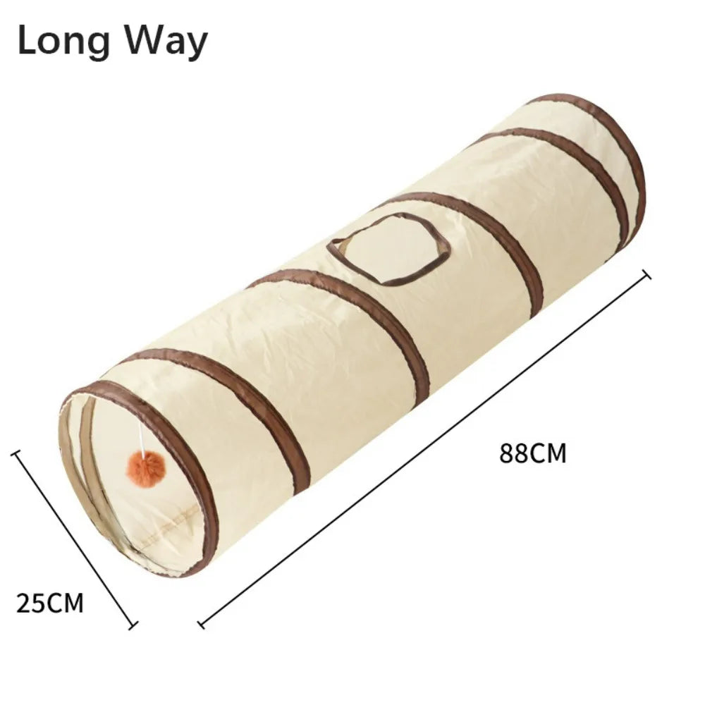 Foldable Cat Tunnel Tube – Breathable Play Tunnel for Cats