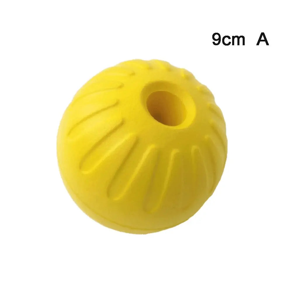 Yellow Rubber Dog Ball 7/9cm – Tough Fetch & Chew Ball