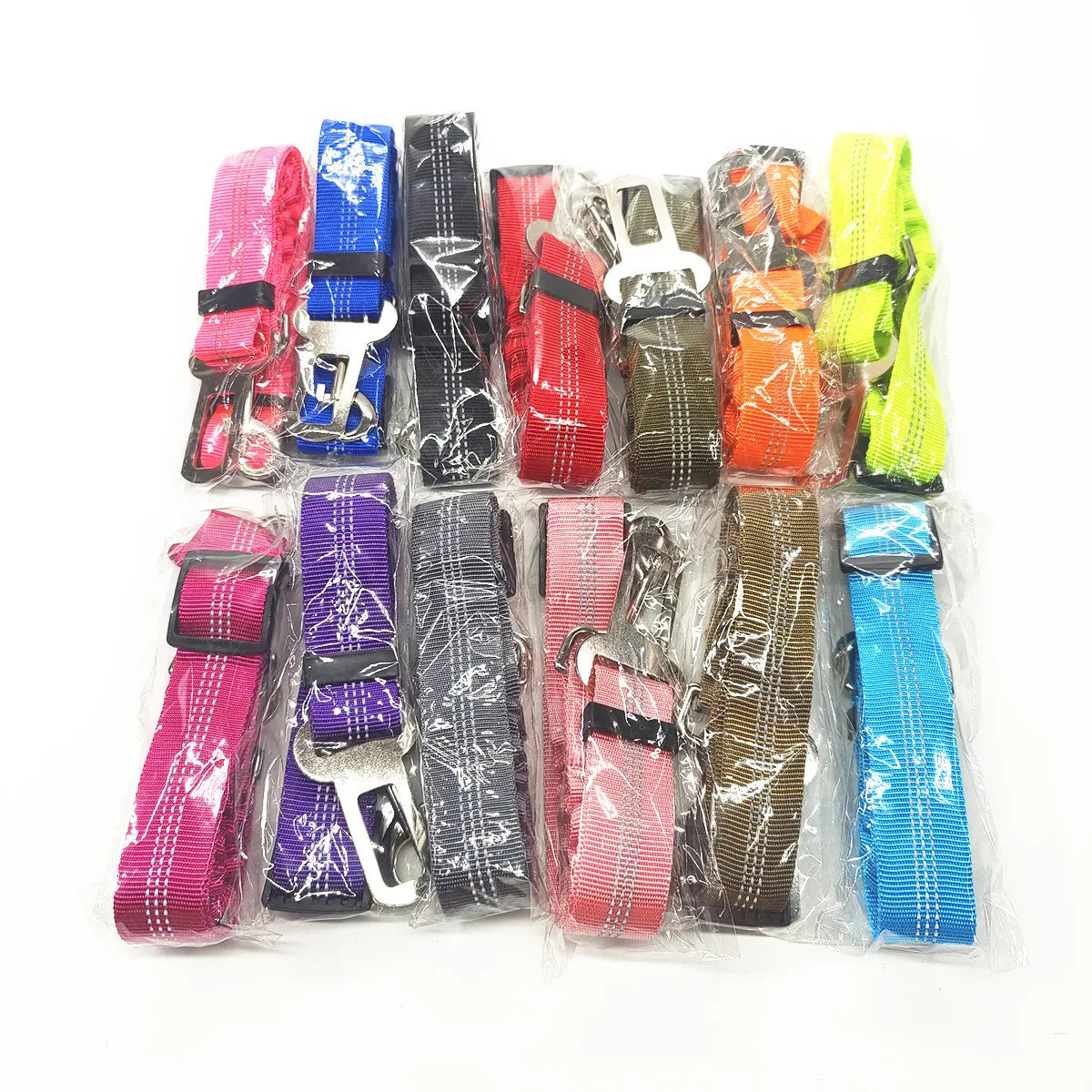 Dog Car Seat Belt Harness – Reflective Elastic Travel Safety Lead