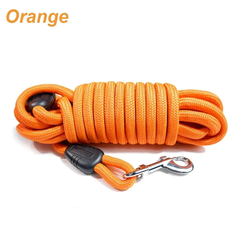 Long Dog Training Leash 5/10/15m – Heavy-Duty Nylon Recall Lead