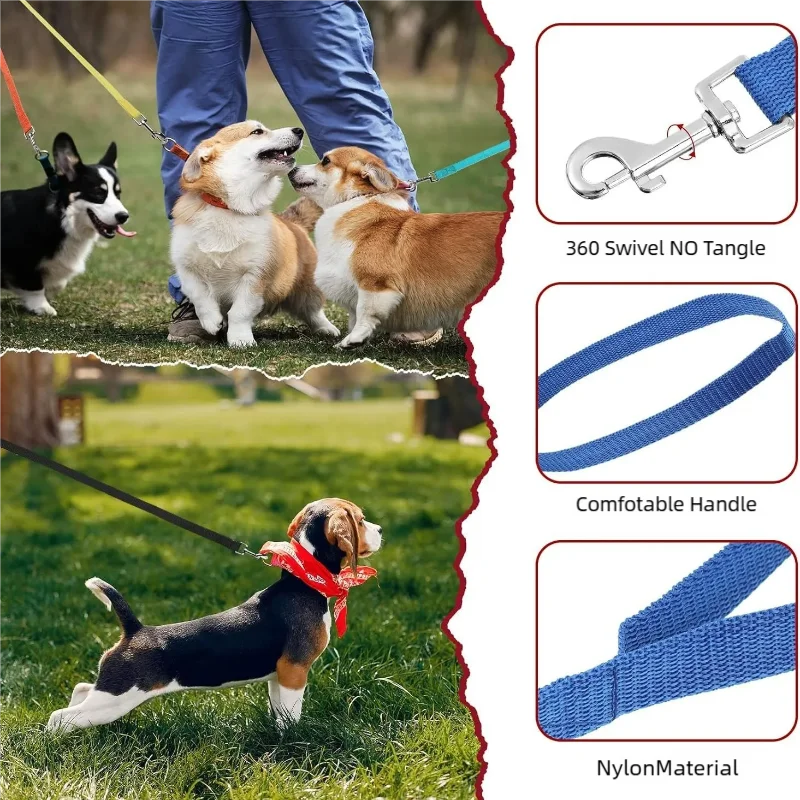 Dog Training Leash – Long Walking Lead for Small & Large Dogs