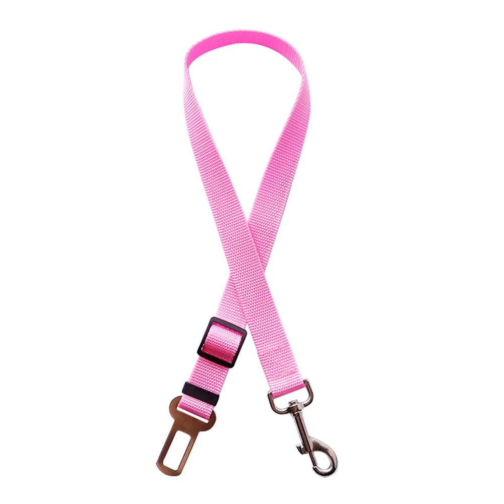 Dog Car Seat Belt Harness – Reflective Elastic Travel Safety Lead