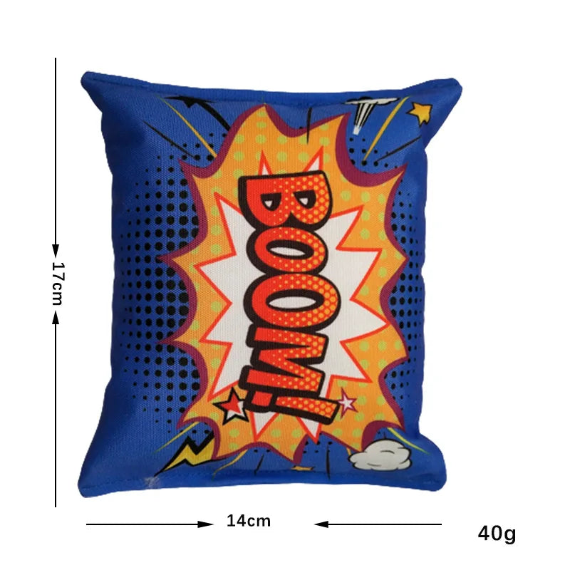 Squeaky Plush Chips Dog Toy – Teeth Cleaning Chew Toy