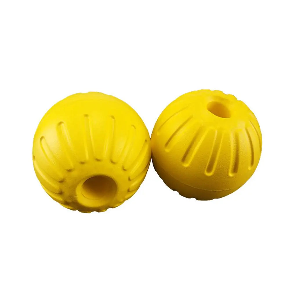 Yellow Rubber Dog Ball 7/9cm – Tough Fetch & Chew Ball