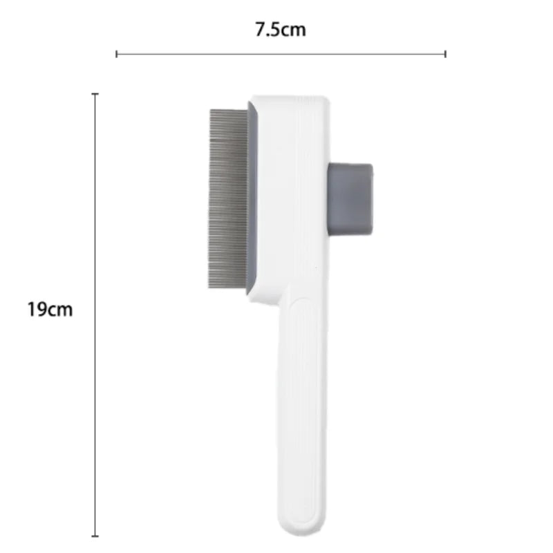 Self-Cleaning Dog Comb – One-Button Pet Hair Remover Brush