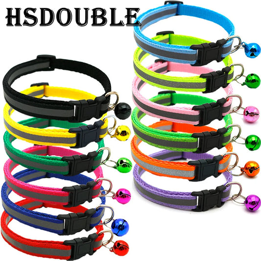 Reflective Cat Collars with Bells 2 Pack – Small Dogs & Cats