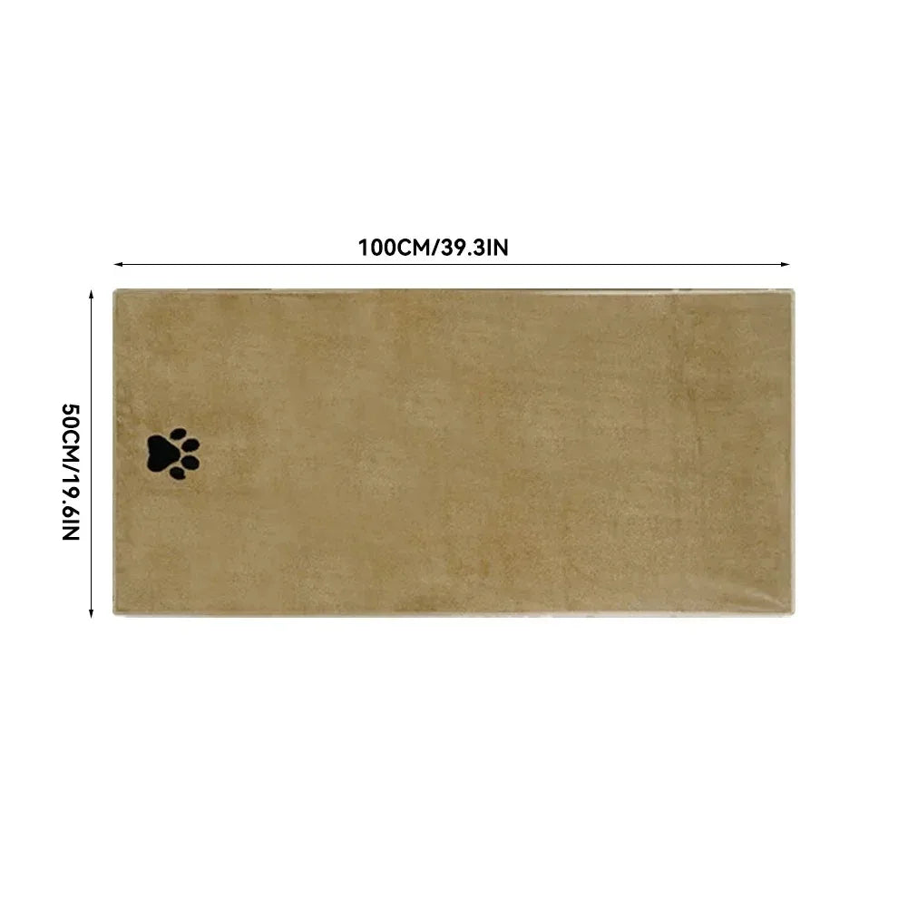 Microfiber Pet Bath Towel – Super Absorbent Dog & Cat Towel