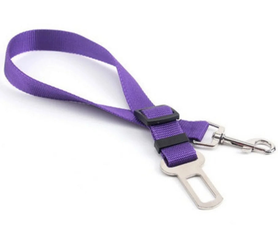 Dog Car Seat Belt – Adjustable Pet Travel Safety Harness Lead