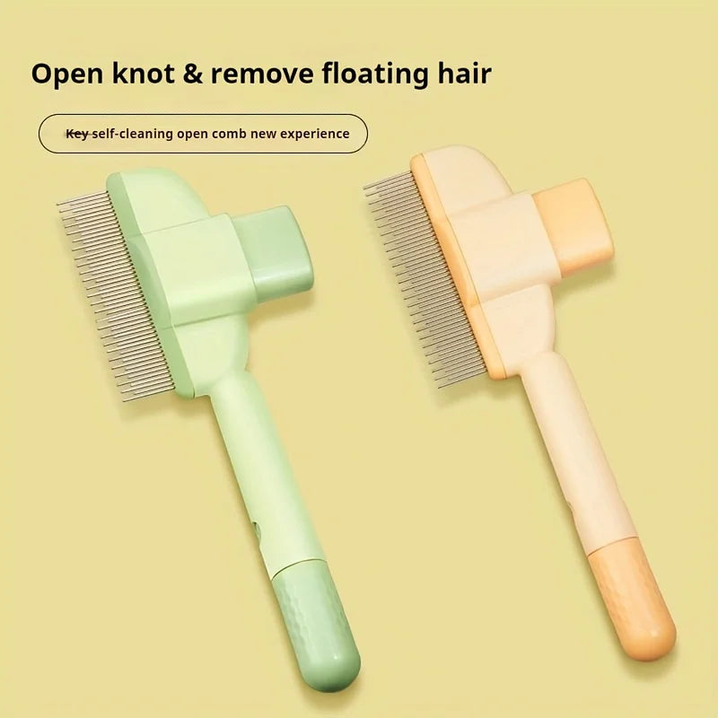 Dog Hair Remover Brush – Long Hair Grooming & Bath Comb for Pets
