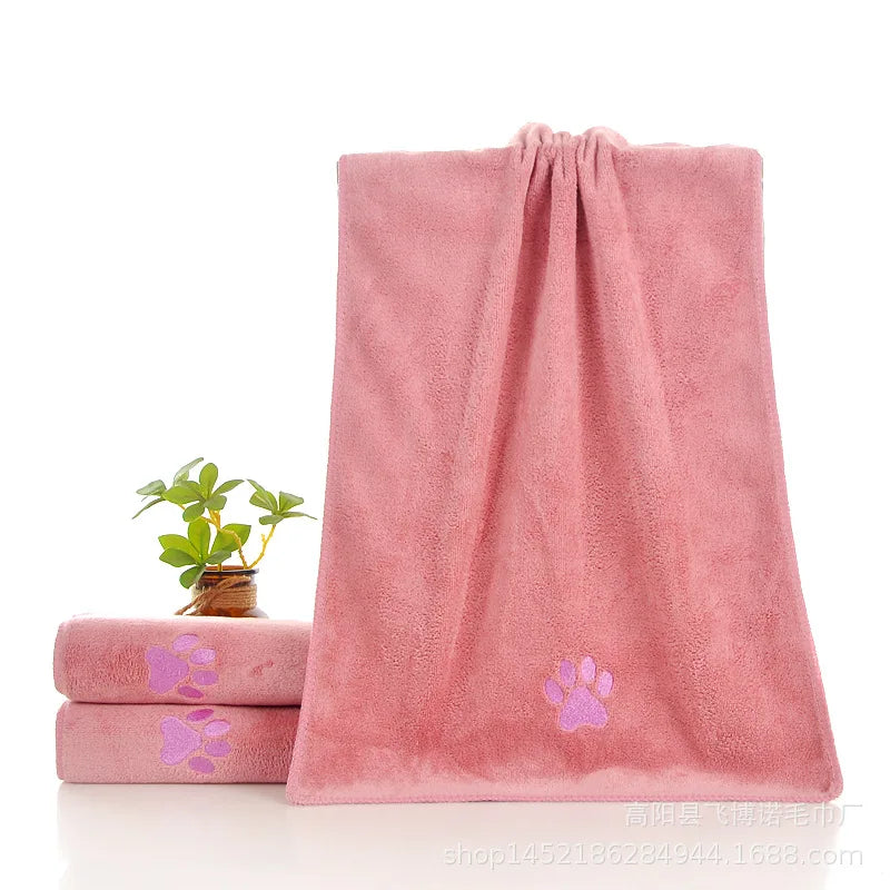 Quick-Dry Pet Towel – Thick Absorbent Dog & Cat Bath Towel