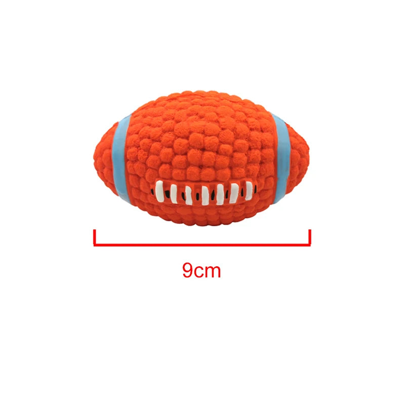 Natural Latex Squeaky Dog Balls – Interactive Chew Toy